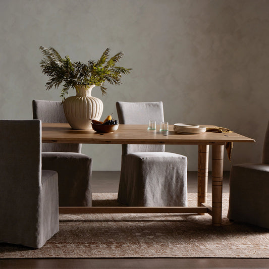 Flip Top Console Table by Four Hands in toasted ash. Made from solid ash, iron in a modern style.