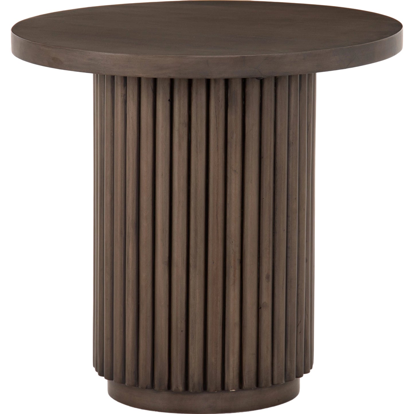 001 SI-1902852 | Additional Silo | Rutherford End Table by Four Hands in reclaimed ashen brown. Made from solid mixed reclaimed wood, iron in a eclectic & global style.