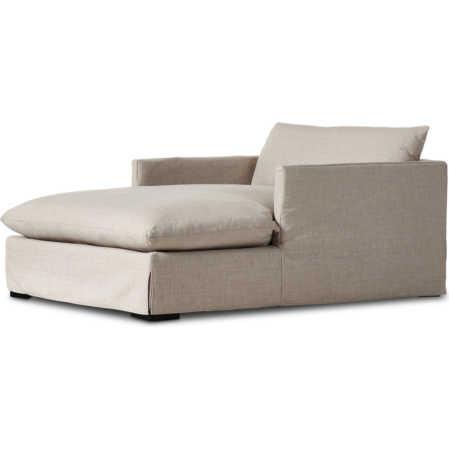 010 SI-2074341 | Additional Silo | Habitat Chaise Lounge by Four Hands in bennett moon. Made from 100% polyester, solid banak, pine plywood in a modern style.