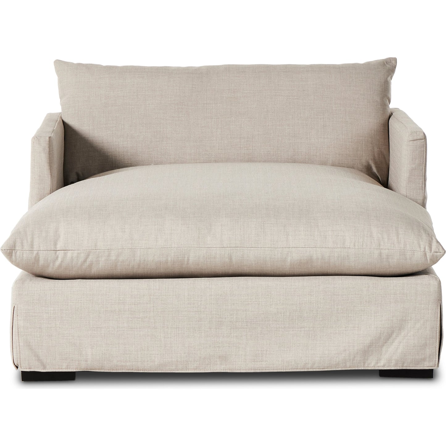 003 SI-2074341 | Additional Silo | Habitat Chaise Lounge by Four Hands in bennett moon. Made from 100% polyester, solid banak, pine plywood in a modern style.