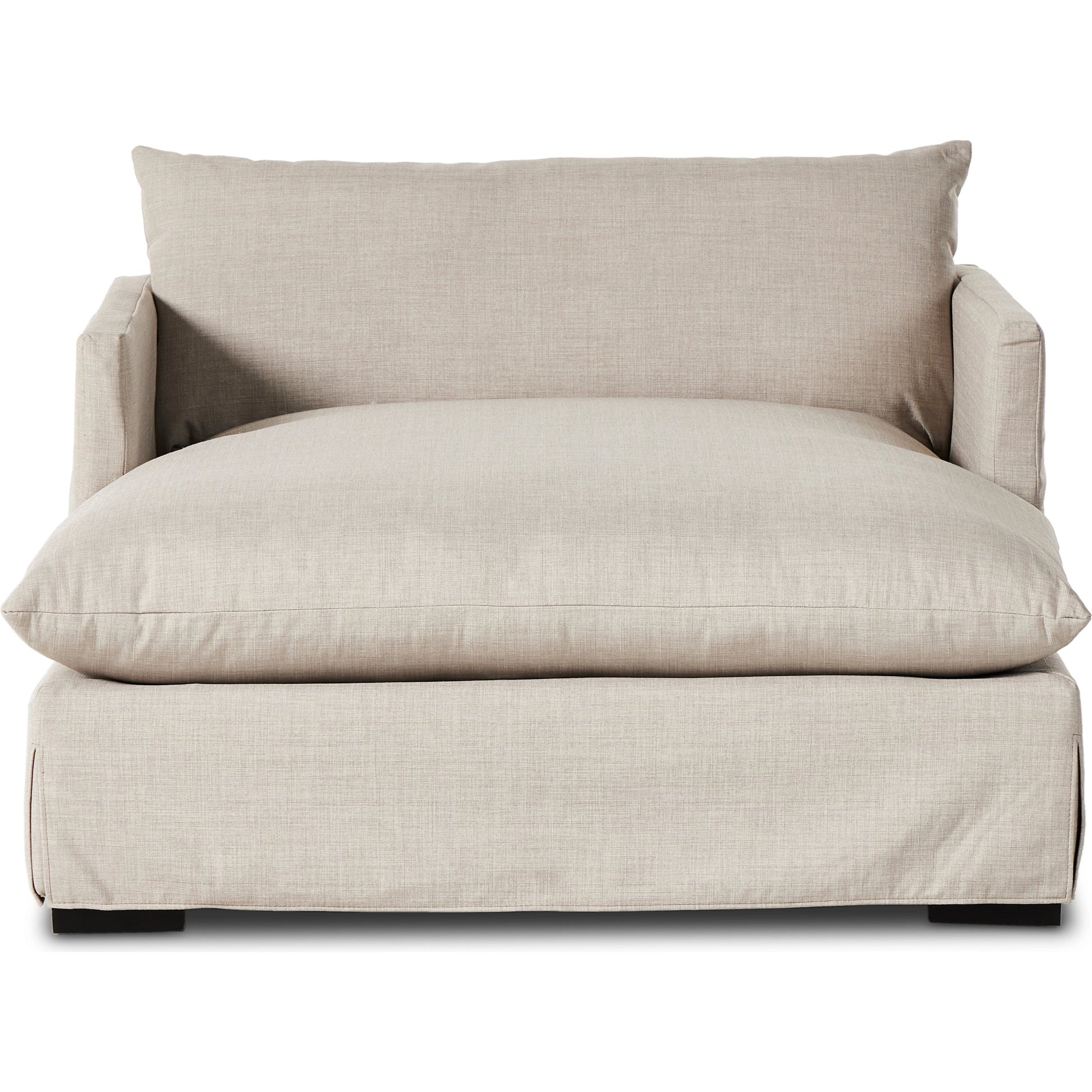 Habitat Chaise Lounge by Four Hands in bennett moon. Made from 100% polyester, solid banak, pine plywood in a modern style.