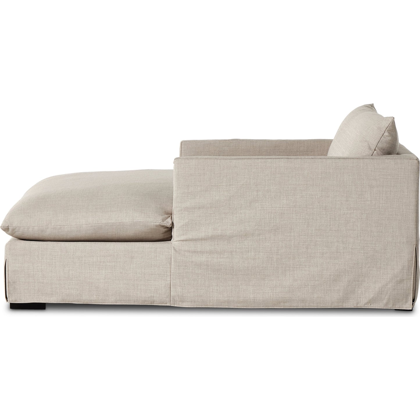 004 SI-2074341 | Additional Silo | Habitat Chaise Lounge by Four Hands in bennett moon. Made from 100% polyester, solid banak, pine plywood in a modern style.