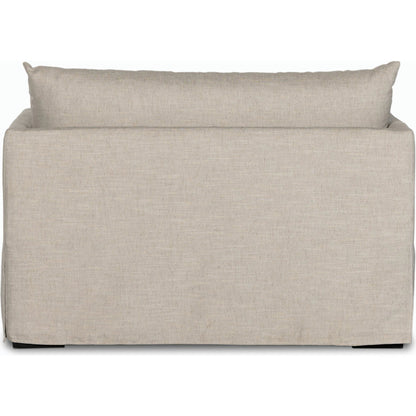 Habitat Chaise Lounge by Four Hands in bennett moon. Made from 100% polyester, solid banak, pine plywood in a modern style.