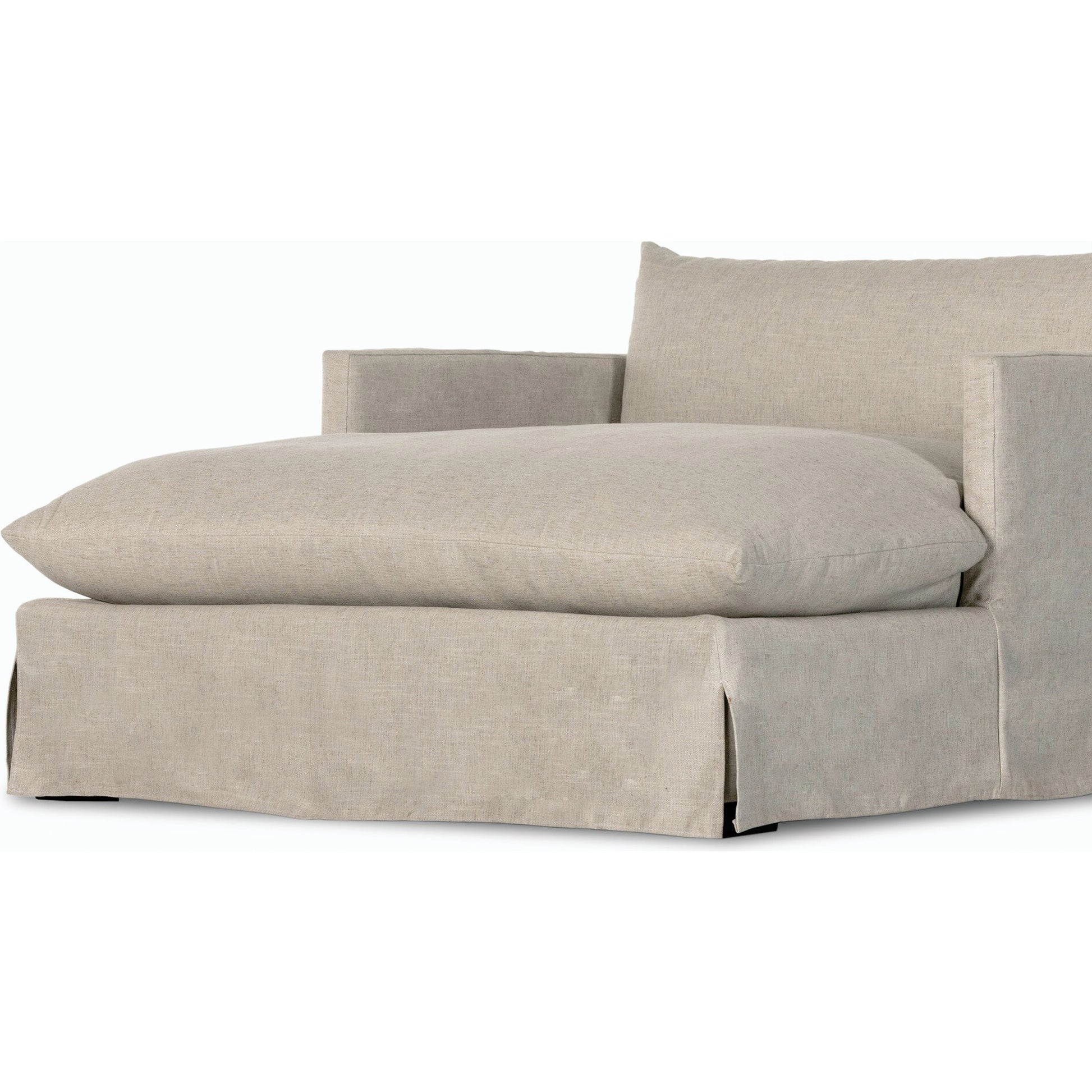 Habitat Chaise Lounge by Four Hands in bennett moon. Made from 100% polyester, solid banak, pine plywood in a modern style.