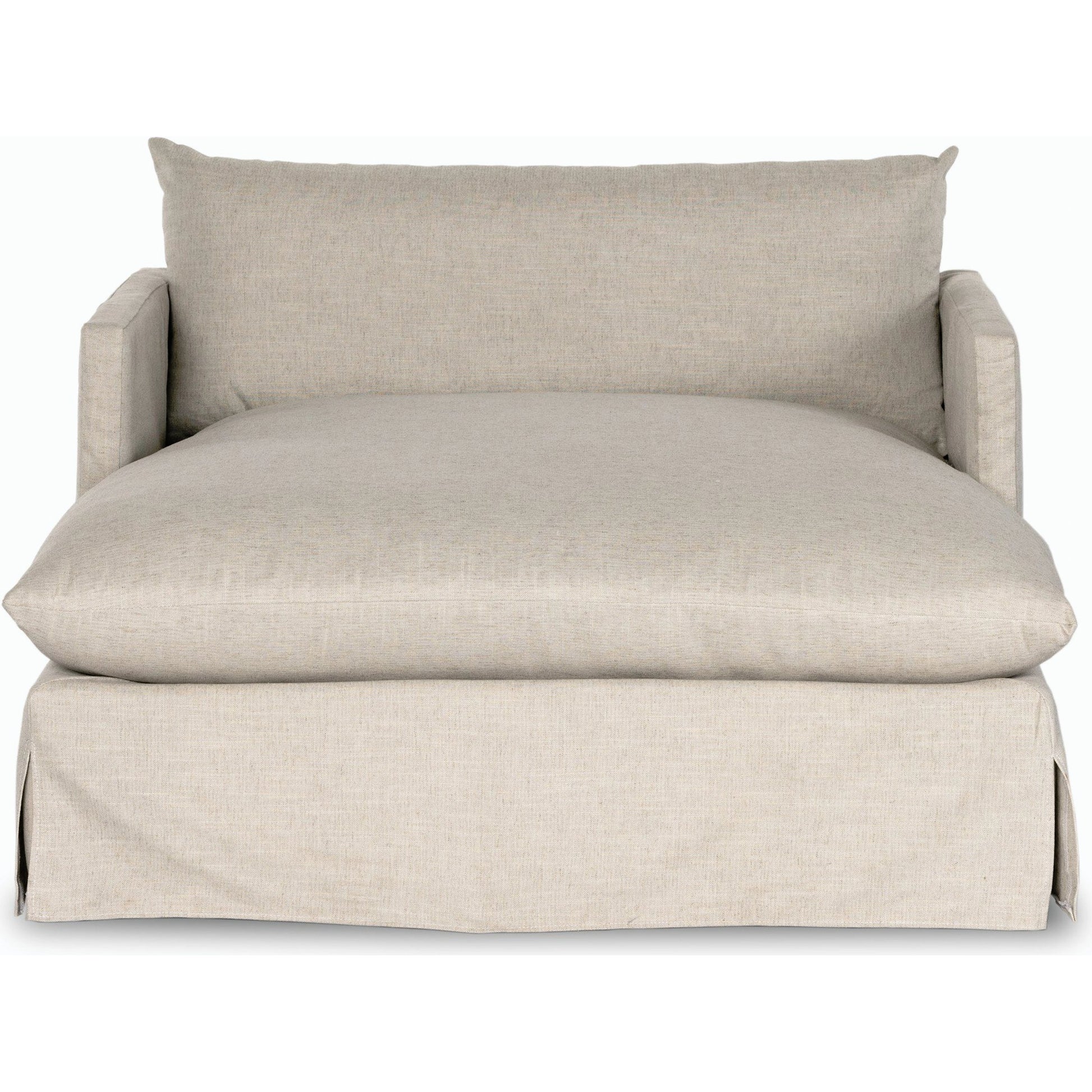 Habitat Chaise Lounge by Four Hands in bennett moon. Made from 100% polyester, solid banak, pine plywood in a modern style.