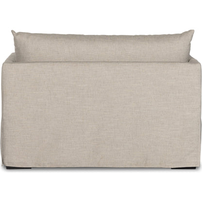 Habitat Chaise Lounge by Four Hands in bennett moon. Made from 100% polyester, solid banak, pine plywood in a modern style.