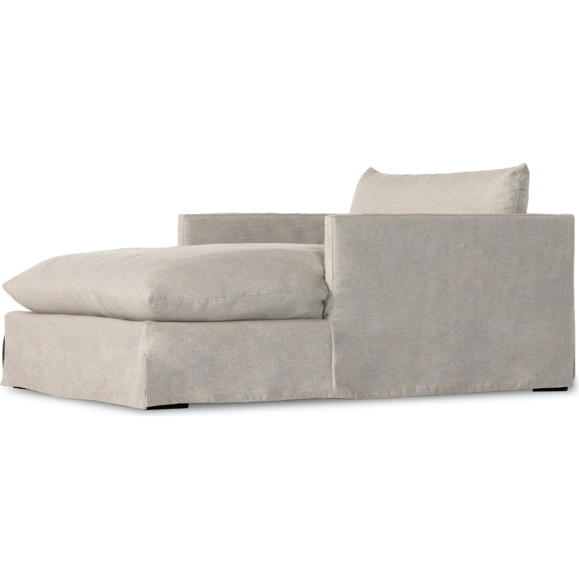 Habitat Chaise Lounge by Four Hands in bennett moon. Made from 100% polyester, solid banak, pine plywood in a modern style.