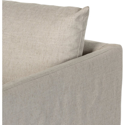 Habitat Chaise Lounge by Four Hands in bennett moon. Made from 100% polyester, solid banak, pine plywood in a modern style.