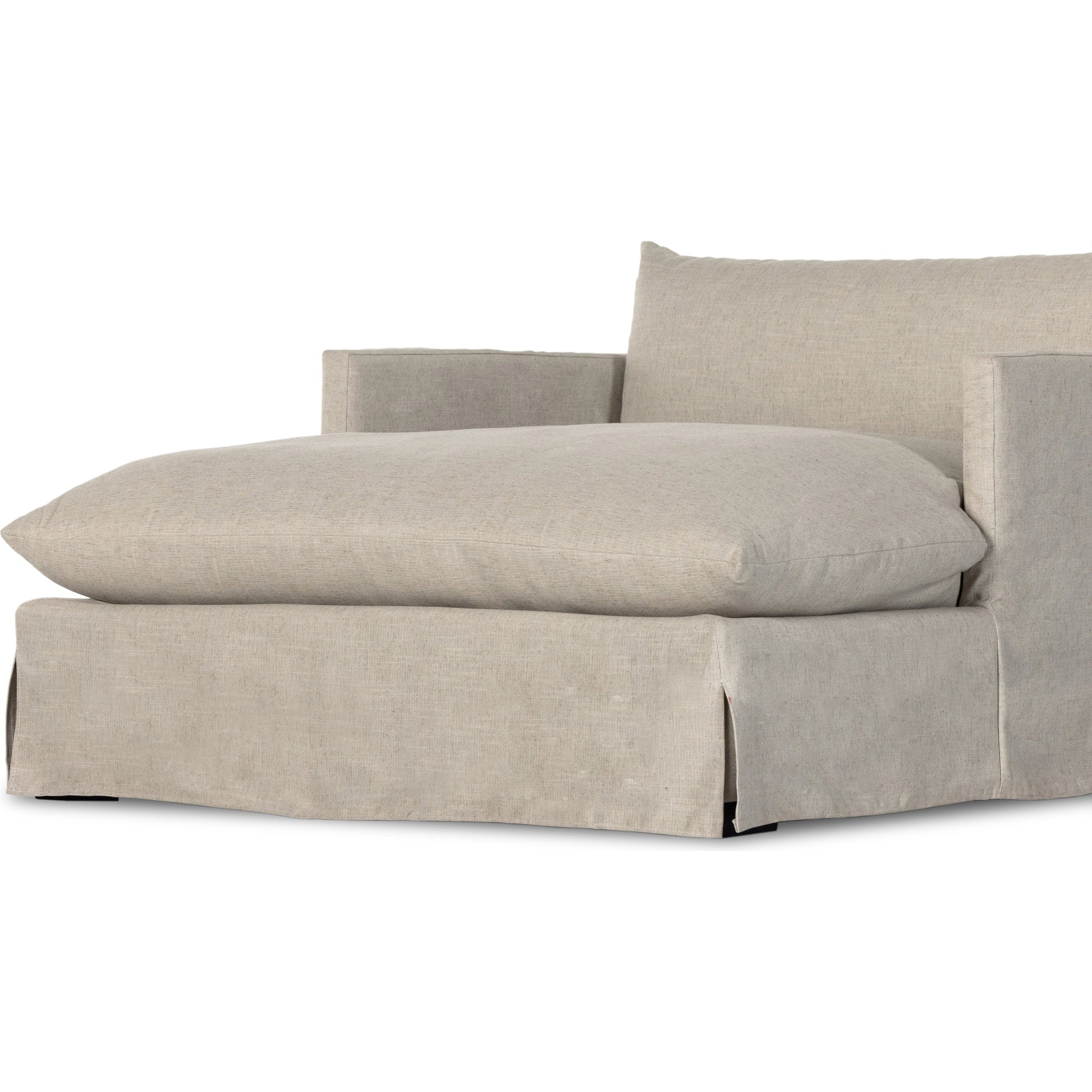 Habitat Chaise Lounge by Four Hands in bennett moon. Made from 100% polyester, solid banak, pine plywood in a modern style.