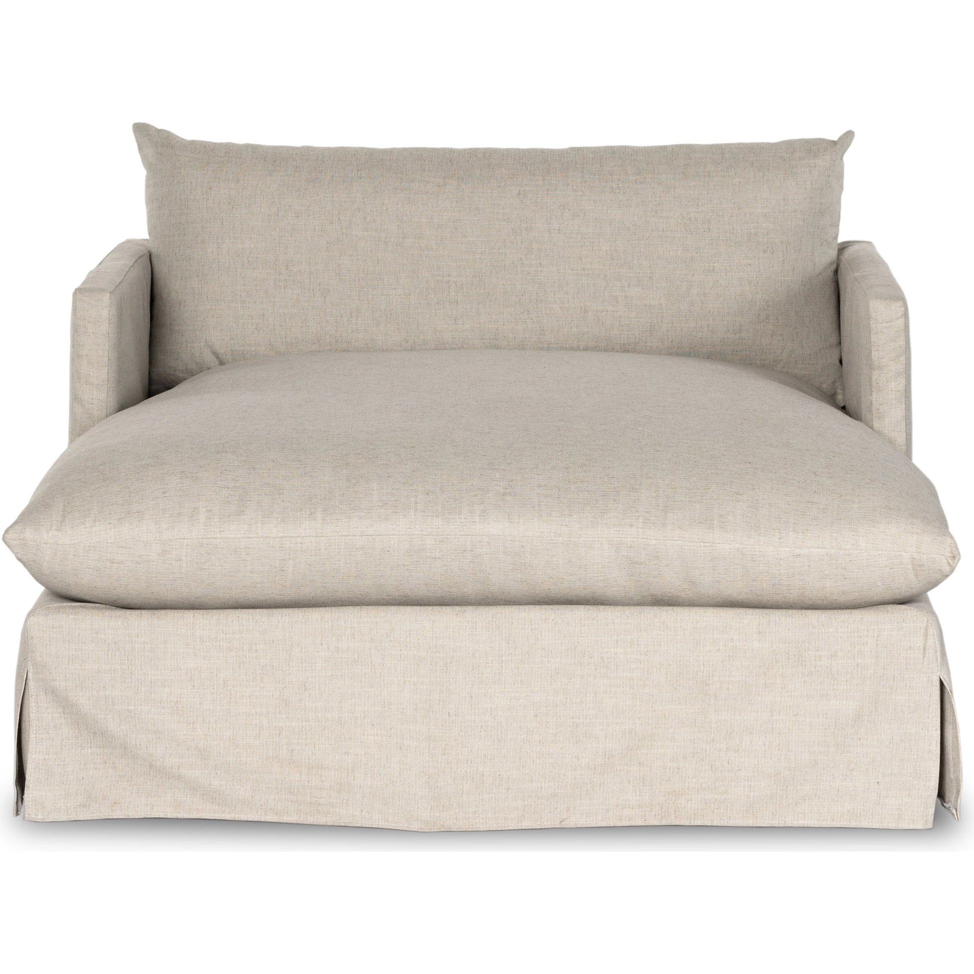 Habitat Chaise Lounge by Four Hands in bennett moon. Made from 100% polyester, solid banak, pine plywood in a modern style.