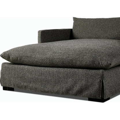 Habitat Chaise Lounge by Four Hands in bennett moon. Made from 100% polyester, solid banak, pine plywood in a modern style.