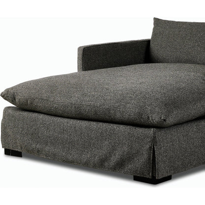 Habitat Chaise Lounge by Four Hands in bennett moon. Made from 100% polyester, solid banak, pine plywood in a modern style.