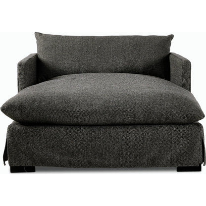 Habitat Chaise Lounge by Four Hands in bennett moon. Made from 100% polyester, solid banak, pine plywood in a modern style.