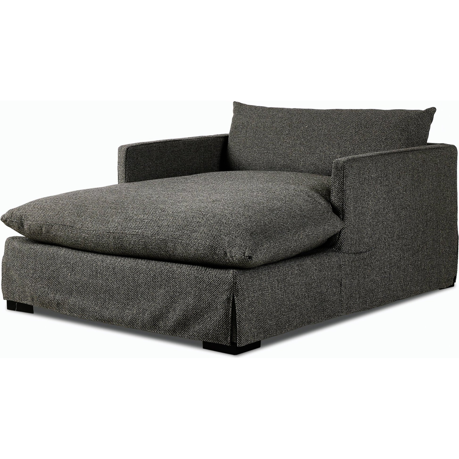 Habitat Chaise Lounge by Four Hands in bennett moon. Made from 100% polyester, solid banak, pine plywood in a modern style.