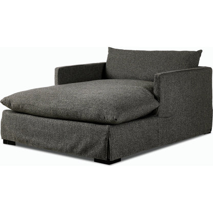 Habitat Chaise Lounge by Four Hands in bennett moon. Made from 100% polyester, solid banak, pine plywood in a modern style.