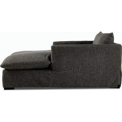 Habitat Chaise Lounge by Four Hands in bennett moon. Made from 100% polyester, solid banak, pine plywood in a modern style.