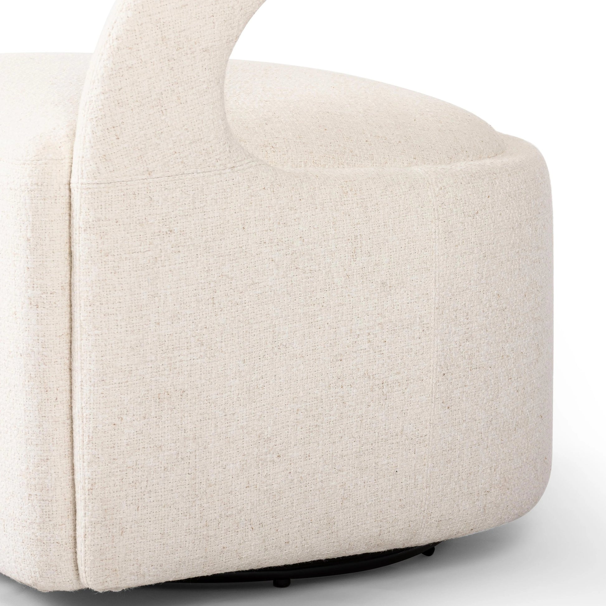 Hawkins Swivel Chair by Four Hands in sonoma butterscotch. Made from top grain leather, poplar plywood, 100% polyester in a modern style.