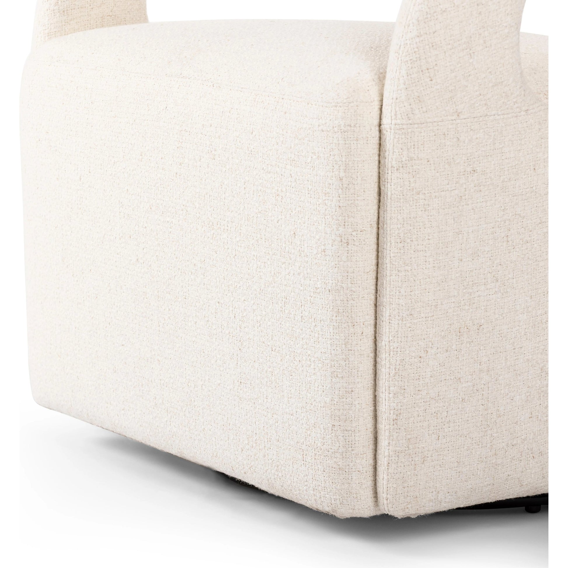 Hawkins Swivel Chair by Four Hands in sonoma butterscotch. Made from top grain leather, poplar plywood, 100% polyester in a modern style.