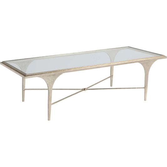 Porto Champagne Rectangular Cocktail Table by Artistica Home in champagne. Made from unique in a unique style.