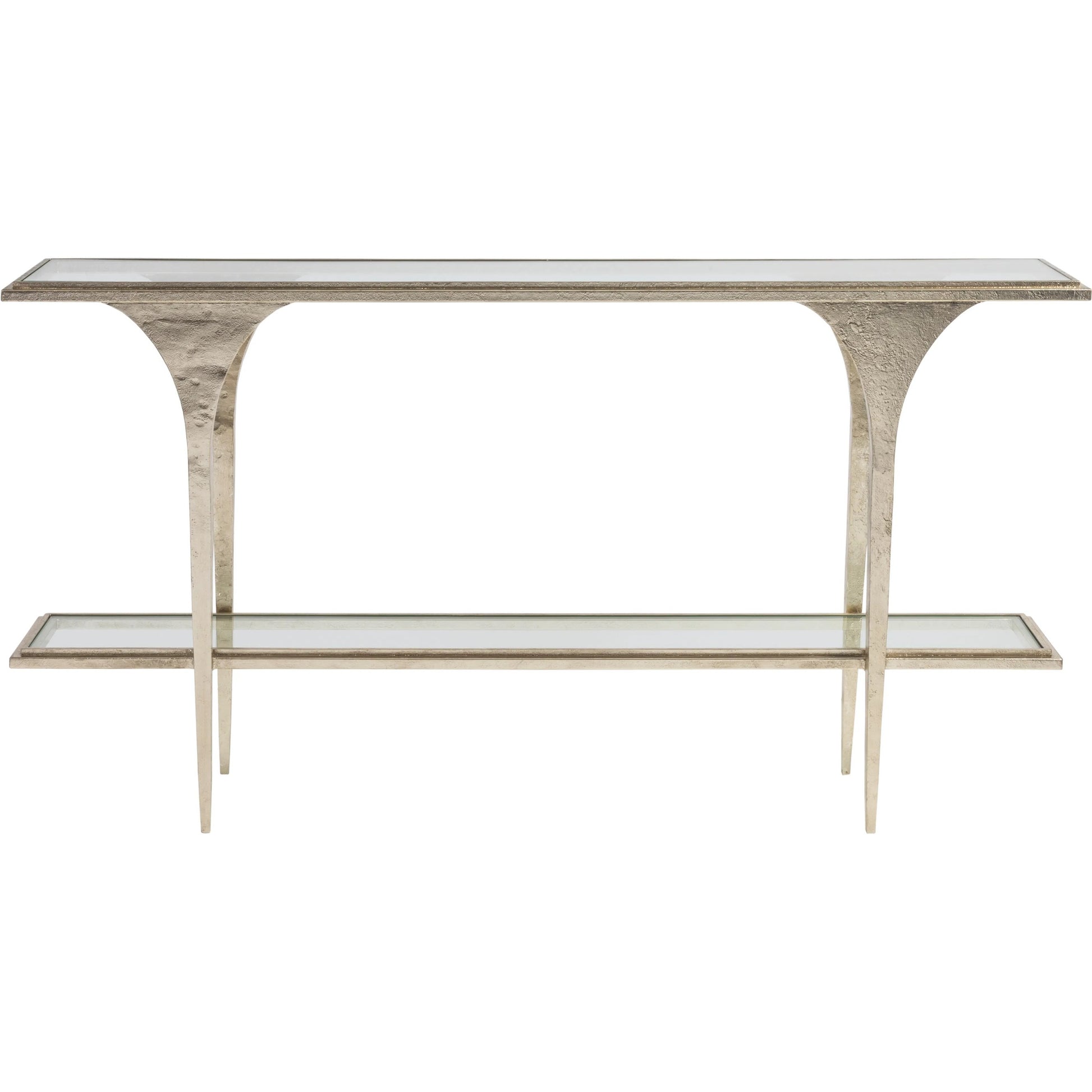 Porto Champagne Console by Artistica Home in champagne. Made from unique in a unique style.