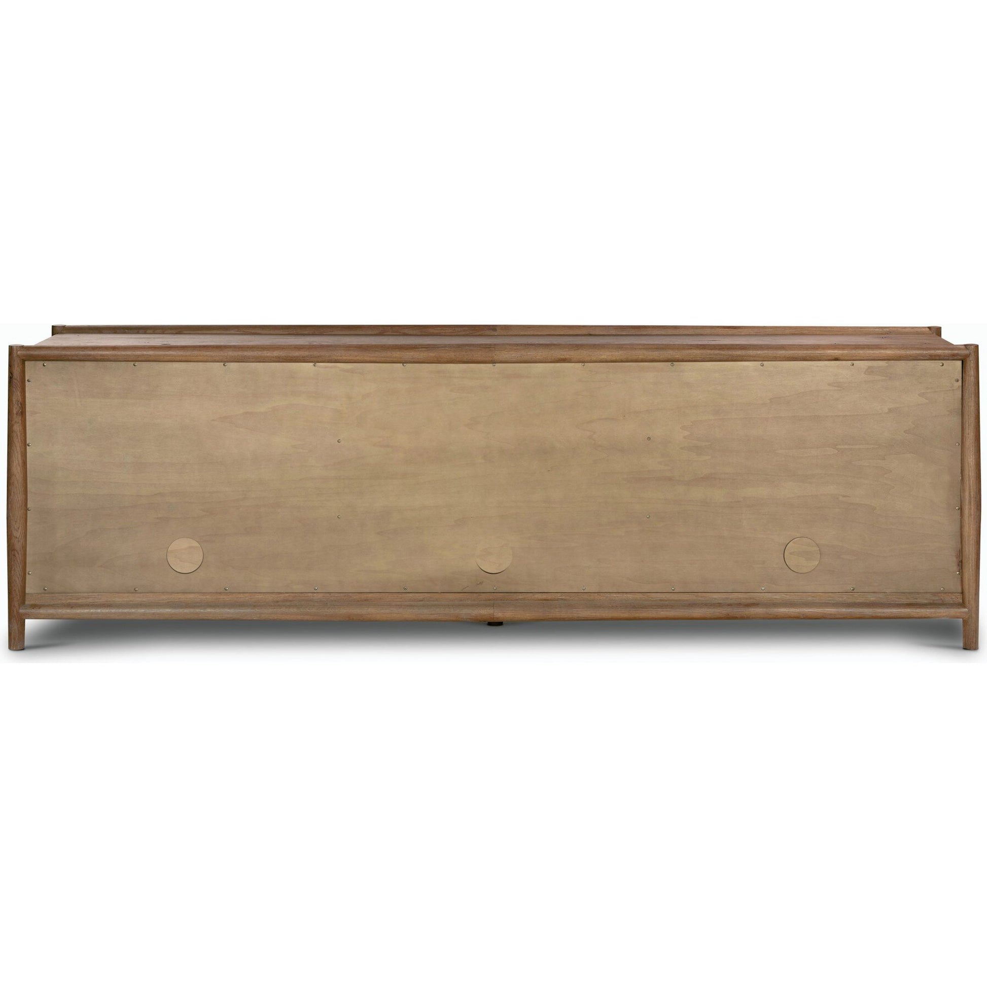 Glenview 6 Door Sideboard by Four Hands in weathered oak. Made from solid oak, thick oak veneer in a modern style.