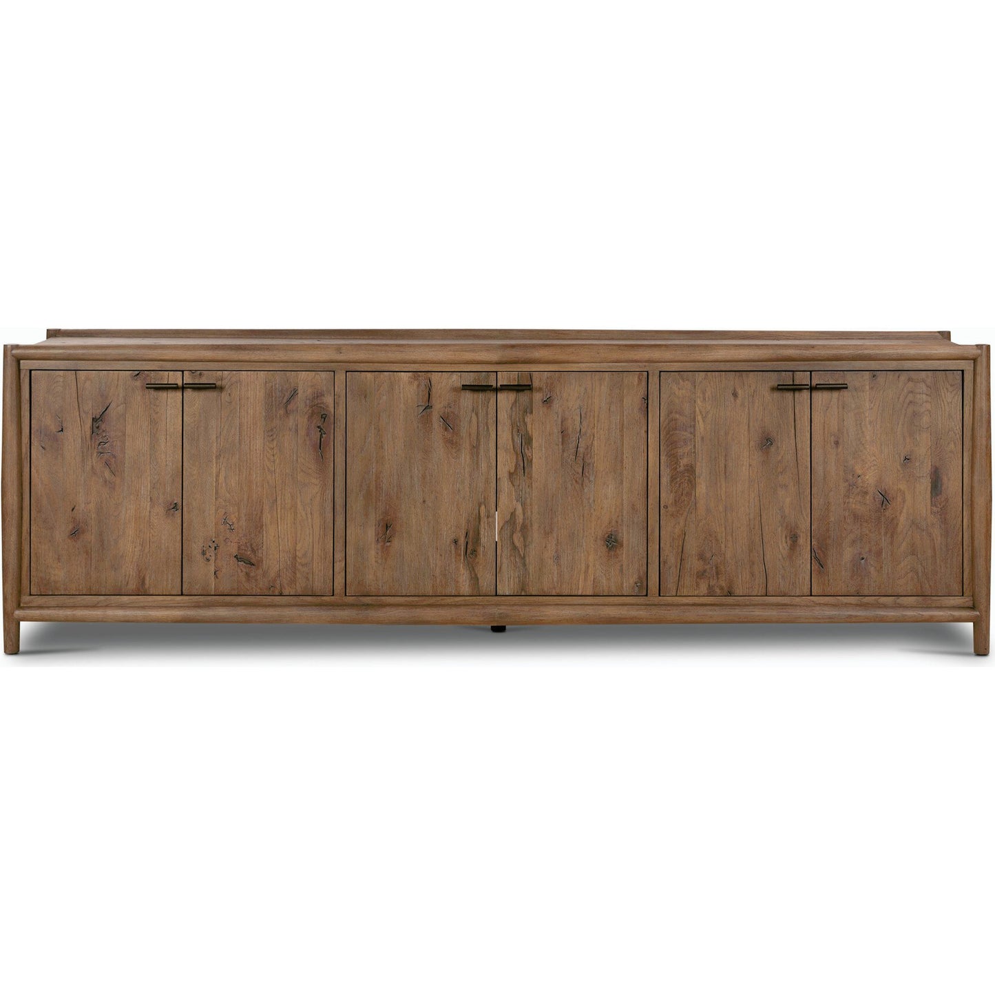 017 SI-2001369 | Additional Silo | Glenview 6 Door Sideboard by Four Hands in weathered oak veneer. Made from solid oak, thick oak veneer in a modern style.
