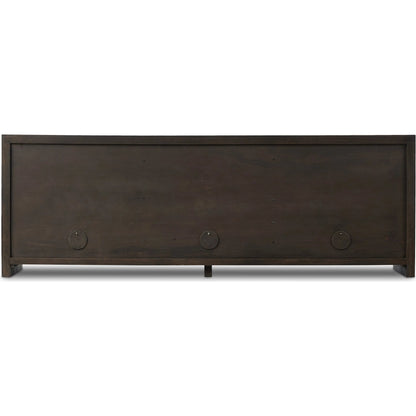 Arlington 6 Door Sideboard by Four Hands in espresso oak veneer. Made from oak veneer in a traditional style.