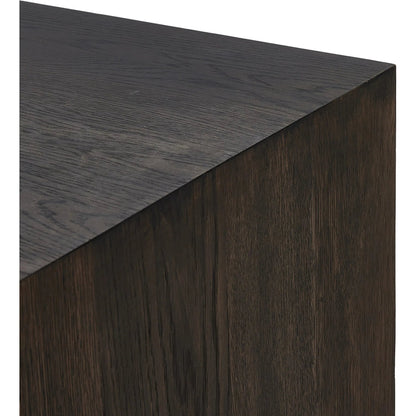 Arlington 6 Door Sideboard by Four Hands in espresso oak veneer. Made from oak veneer in a traditional style.