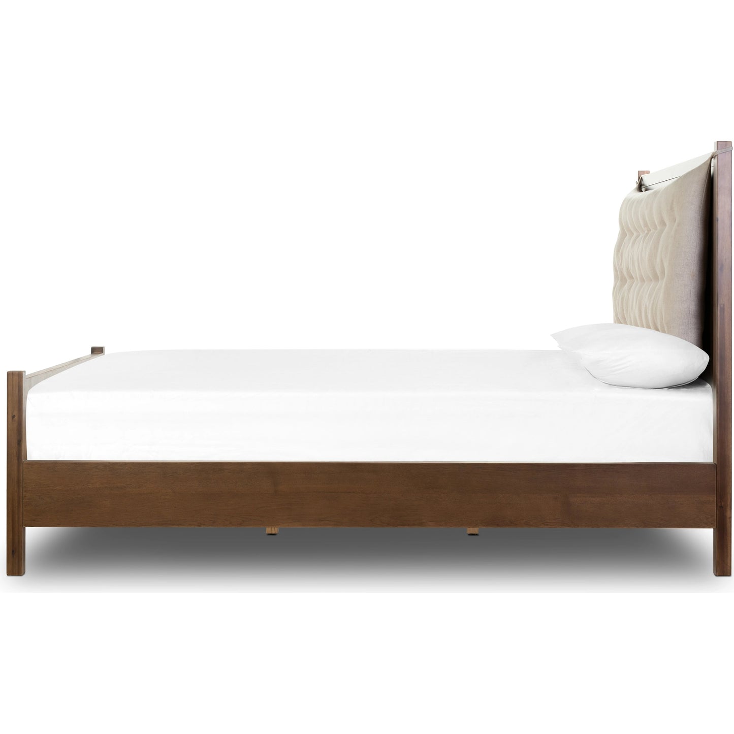 003 SI-2074752 | Additional Silo | Sullivan Bed by Four Hands in harbor sand and saddle tan. Made from 60% polyester, 40% viscose (rayon), thin acacia veneer in a modern style.