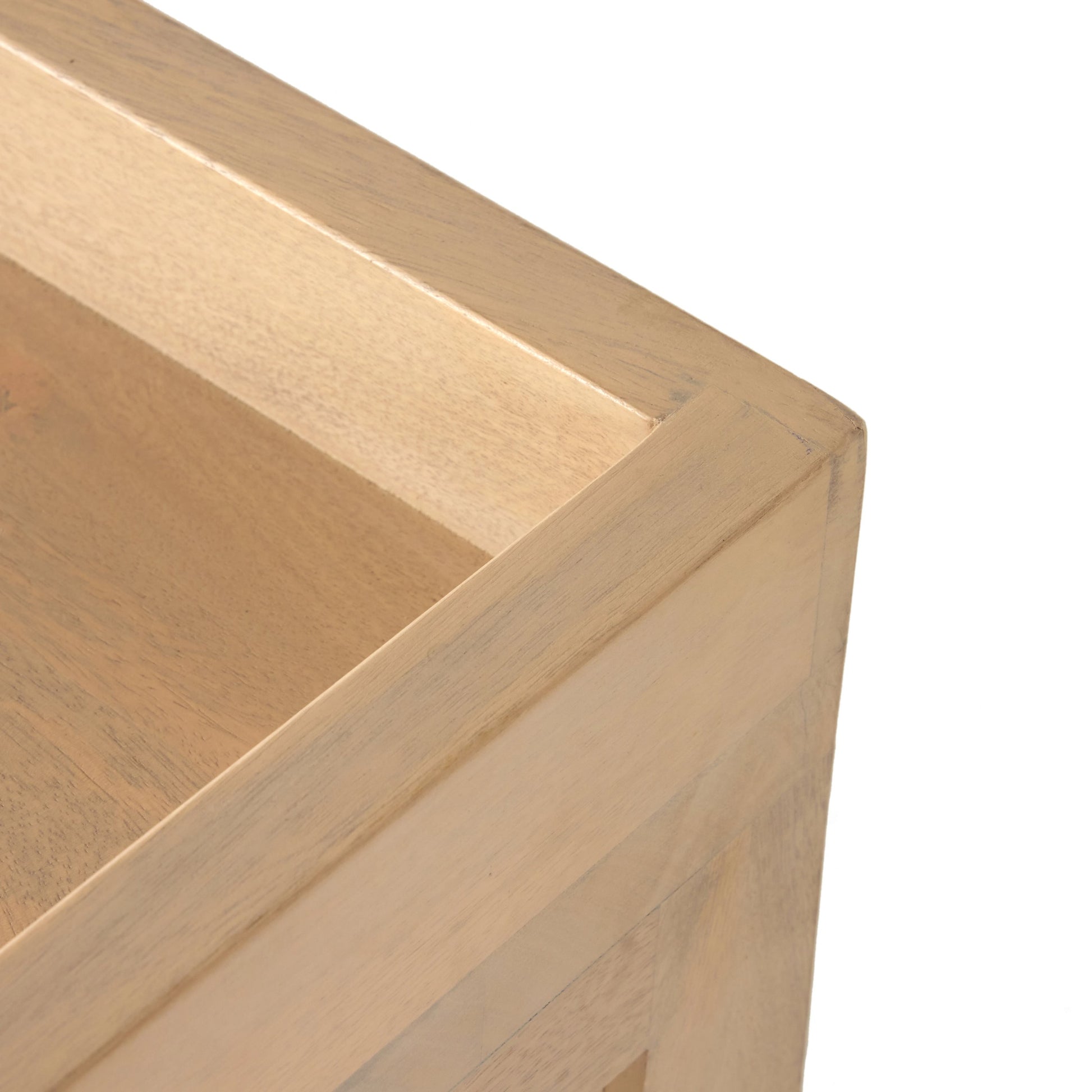 Caprice 96" Sideboard by Four Hands in natural mango. Made from solid mango, iron, cane in a modern style.