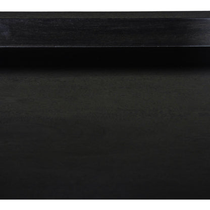 Caprice Sideboard by Four Hands in black wash mango, natural cane. Made from solid mango, cane in a coastal style.