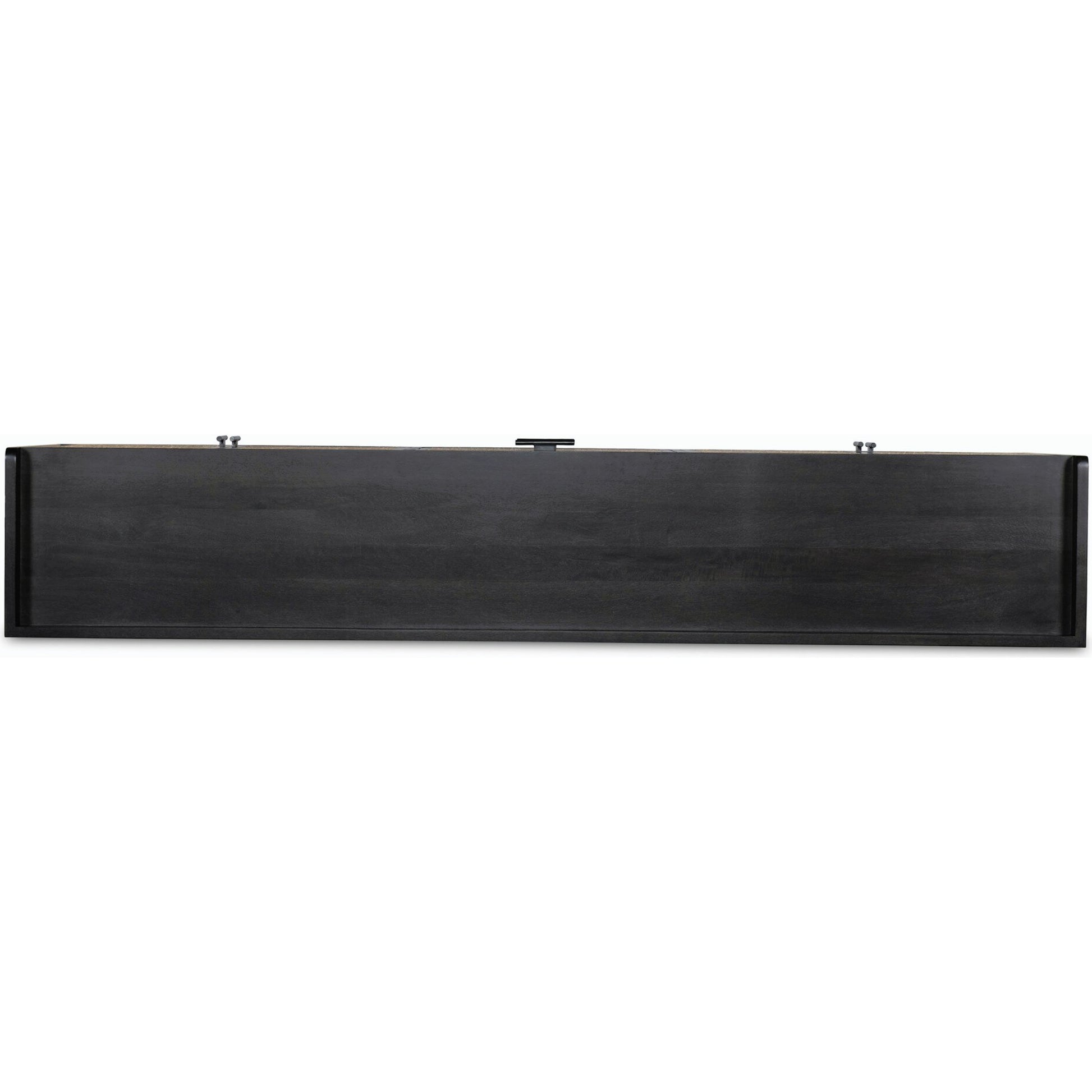 Caprice Sideboard by Four Hands in black wash mango, natural cane. Made from solid mango, cane in a coastal style.