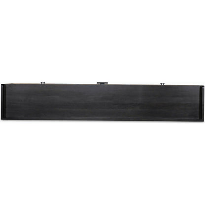 Caprice Sideboard by Four Hands in black wash mango, natural cane. Made from solid mango, cane in a coastal style.