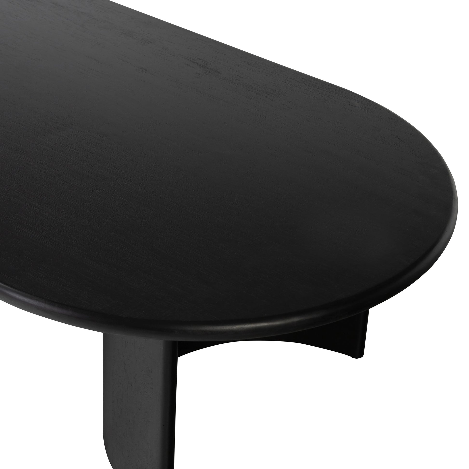 Paden Large Coffee Table by Four Hands in aged black. Made from thin acacia veneer, solid acacia in a modern style.