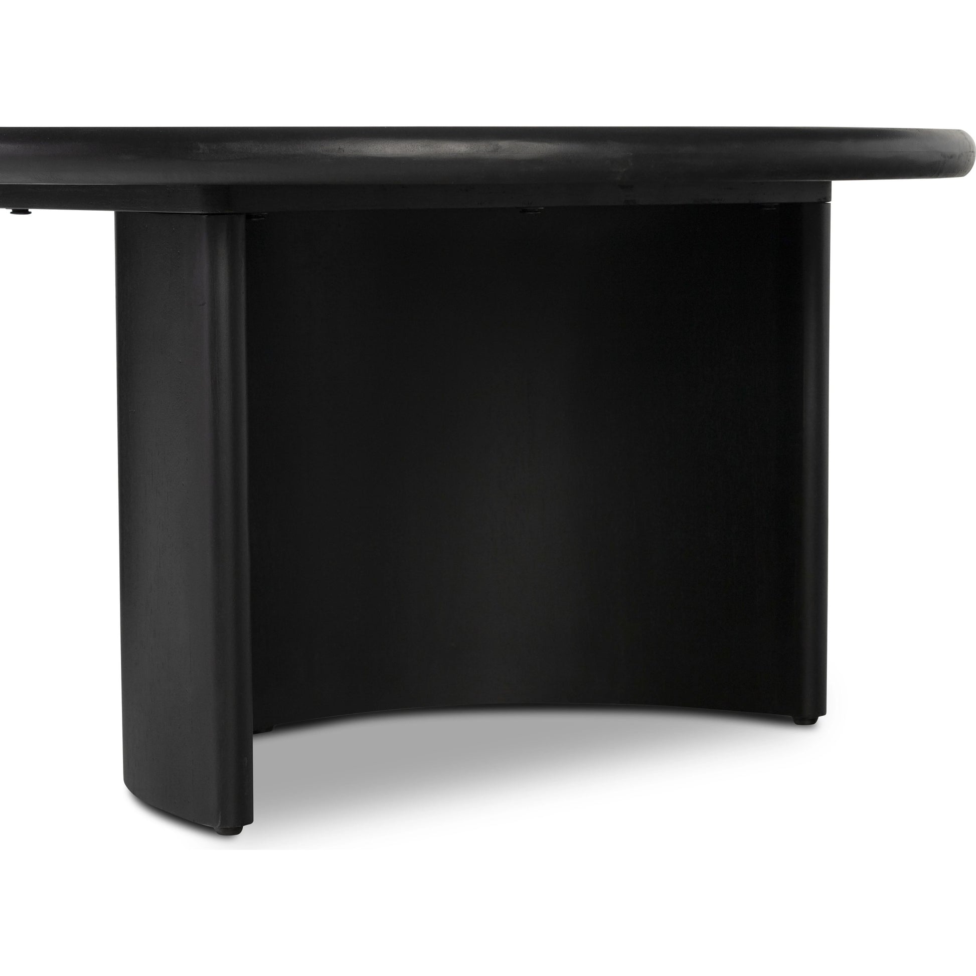 Paden Large Coffee Table by Four Hands in aged black. Made from thin acacia veneer, solid acacia in a modern style.