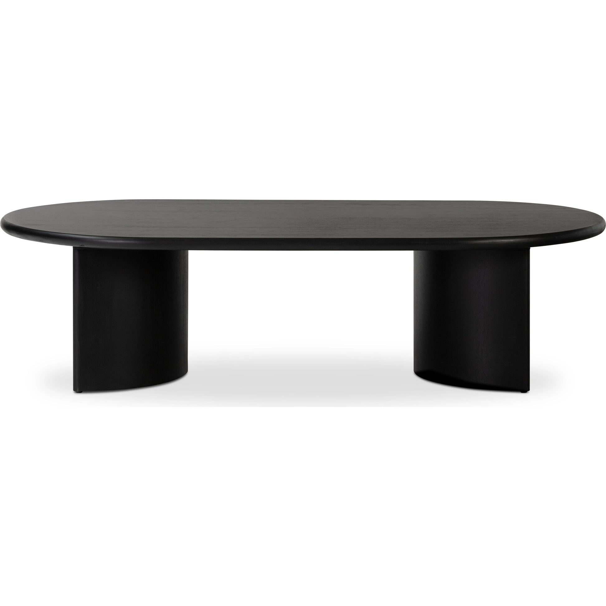 Paden Large Coffee Table by Four Hands in aged black. Made from thin acacia veneer, solid acacia in a modern style.