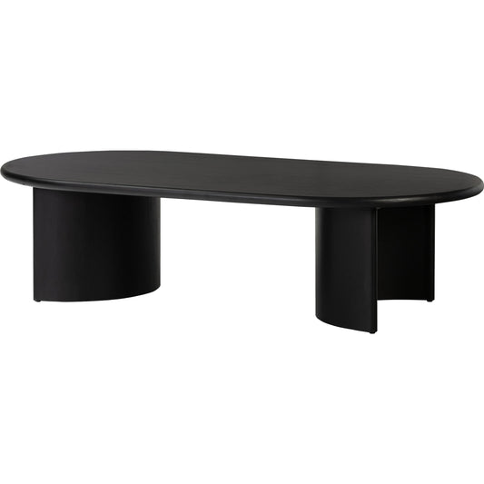 001 SI-2001763 | Additional Silo | Paden Large Coffee Table by Four Hands in aged black. Made from thin acacia veneer, solid acacia in a modern style.
