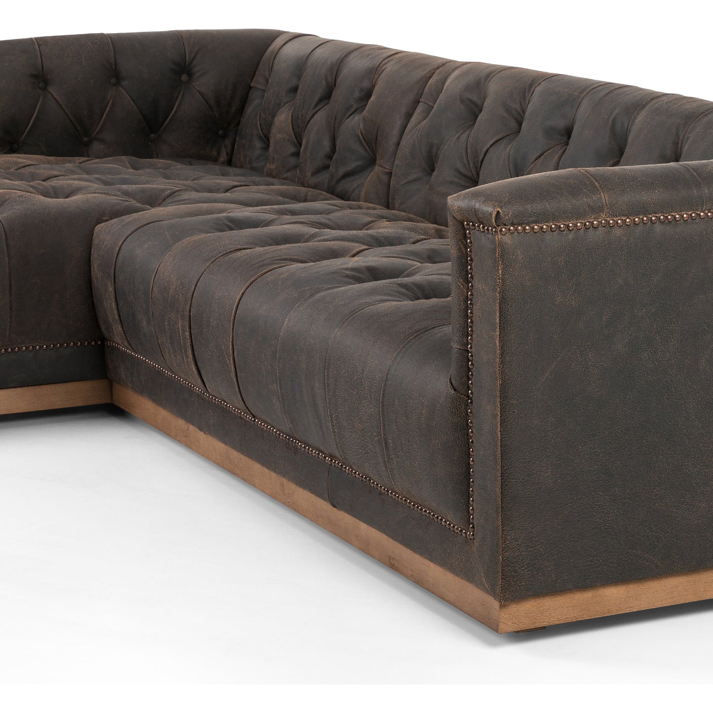 006 SI-1901679 | Additional Silo | Maxx 2-PC Sectional by Four Hands in destroyed black. Made from unique in a modern style.