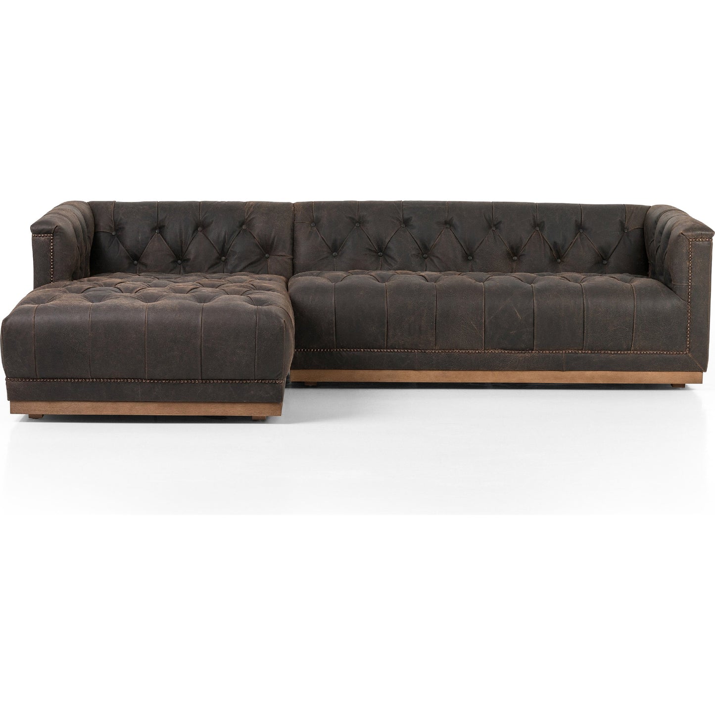 008 SI-1901679 | Additional Silo | Maxx 2-PC Sectional by Four Hands in destroyed black. Made from unique in a modern style.