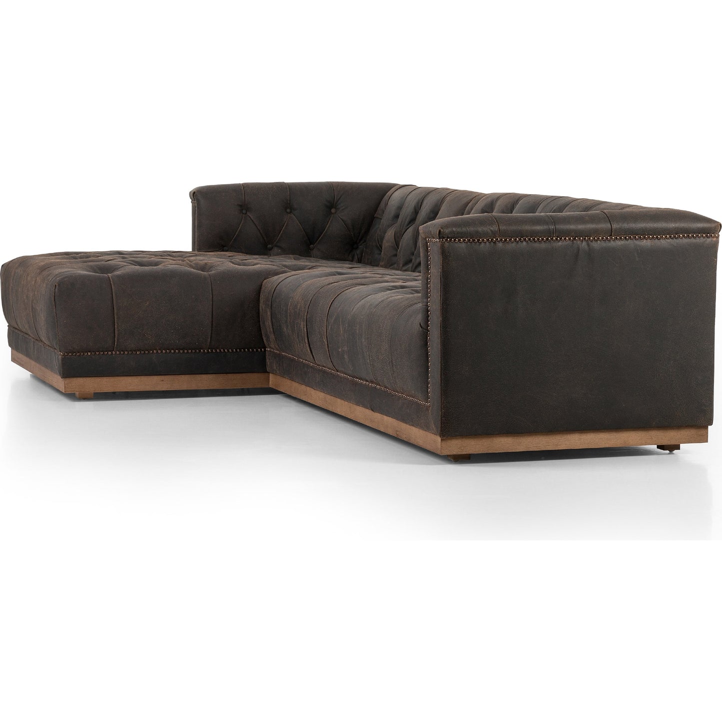 004 SI-1901679 | Additional Silo | Maxx 2-PC Sectional by Four Hands in destroyed black. Made from unique in a modern style.