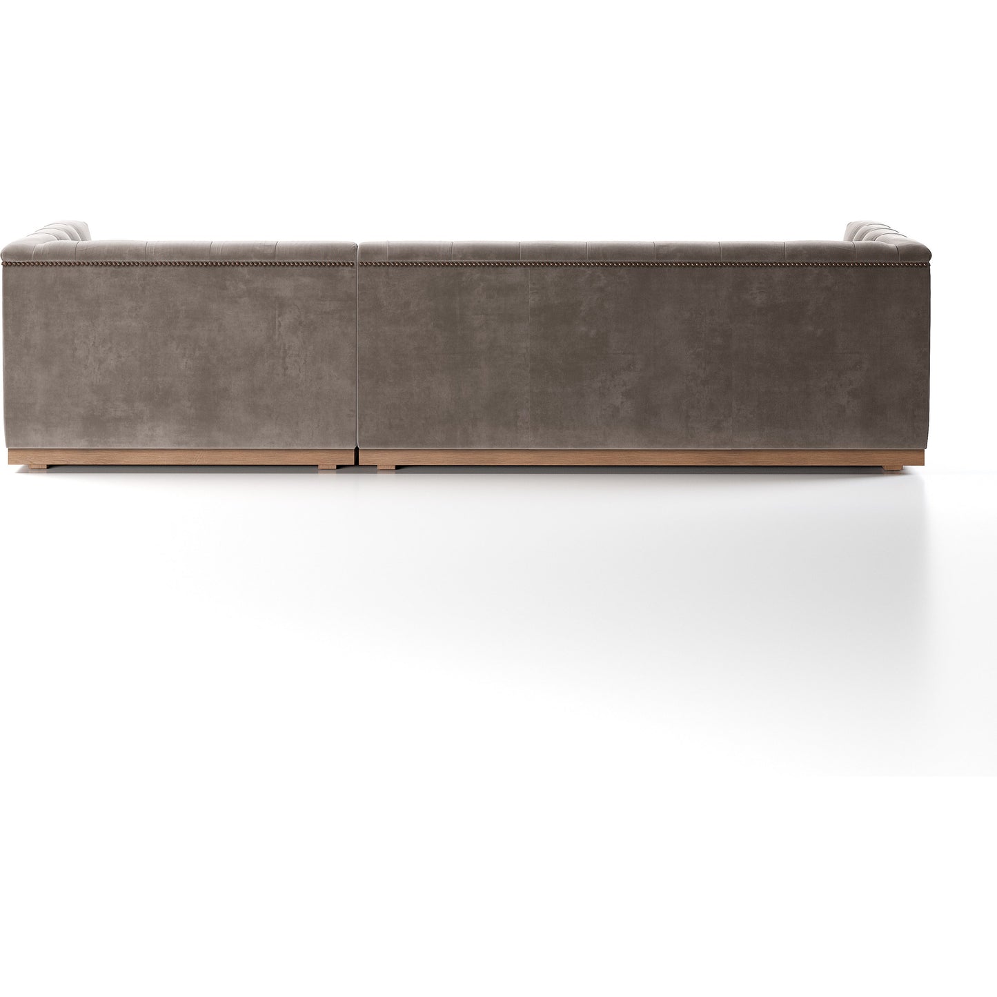 008 SI-1901678 | Additional Silo | Maxx 2-Piece Sectional by Four Hands in sapphire birch. Made from 92% polyester, 5% cotton, 3% latex, solid parawood, iron in a modern style.