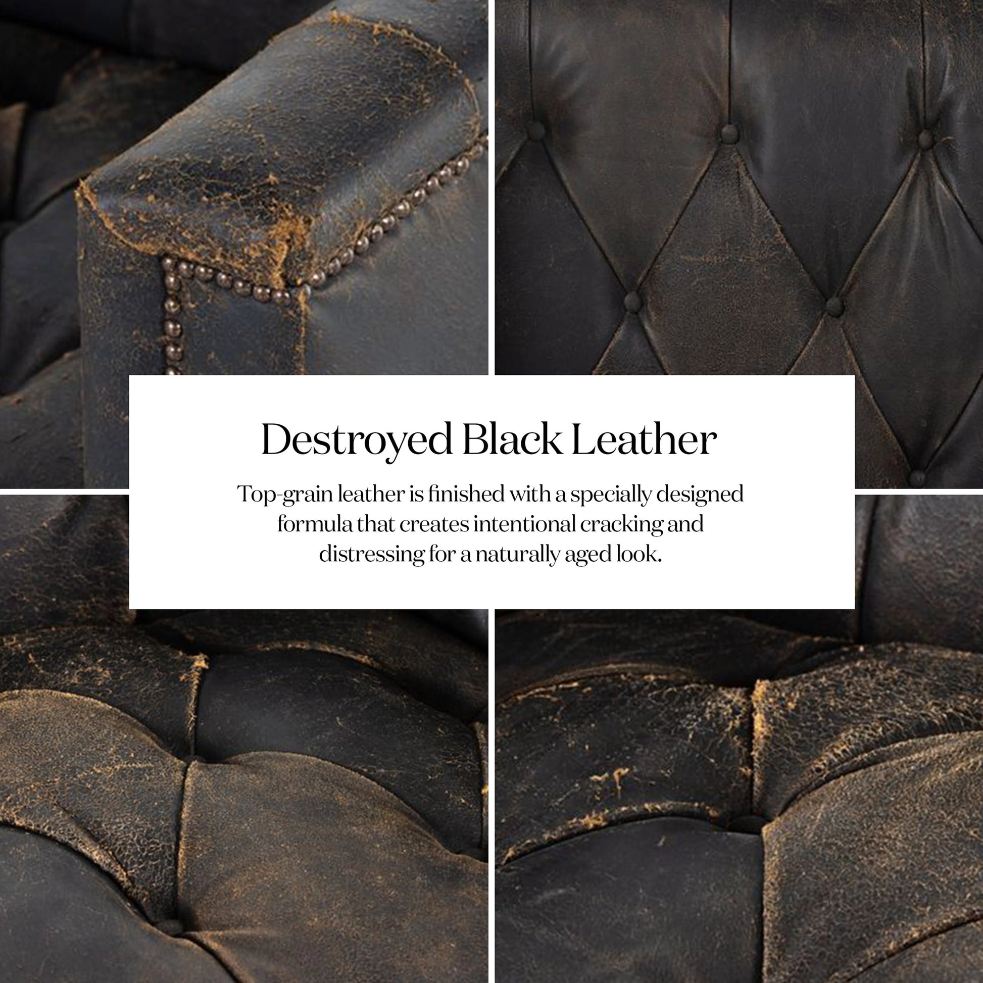 Maxx 2-PC Sectional by Four Hands in destroyed black. Made from unique in a modern style.