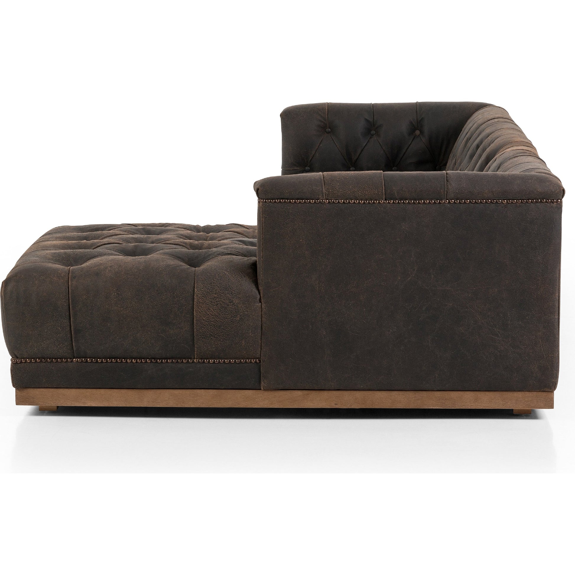 Maxx 2-PC Sectional by Four Hands in destroyed black. Made from unique in a modern style.