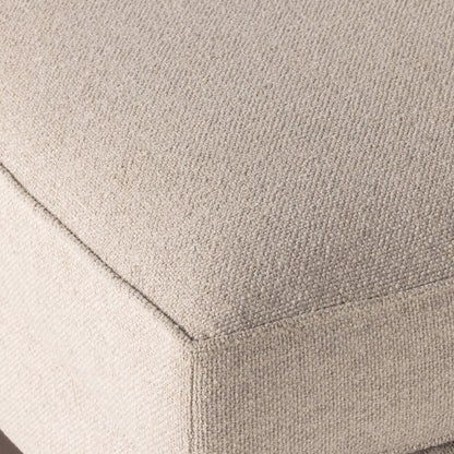 Lawrence 2-Piece Sectional with Chaise by Four Hands in nova taupe. Made from 100% polyester, solid rosa morada, solid pine in a modern style.