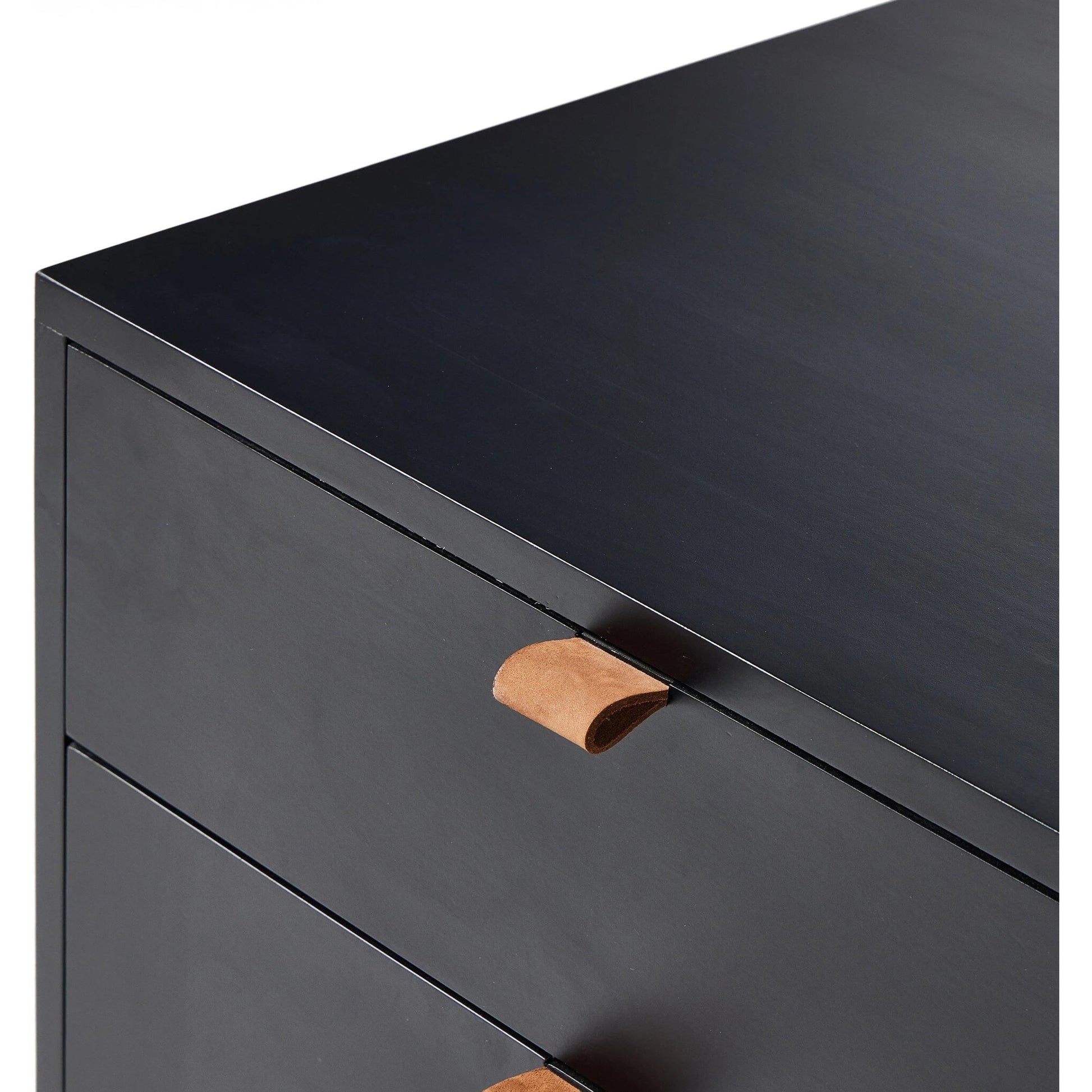 Trey Modular Wide Filing Cabinet by Four Hands. Made from solid poplar, top grain leather, iron in a modern style.