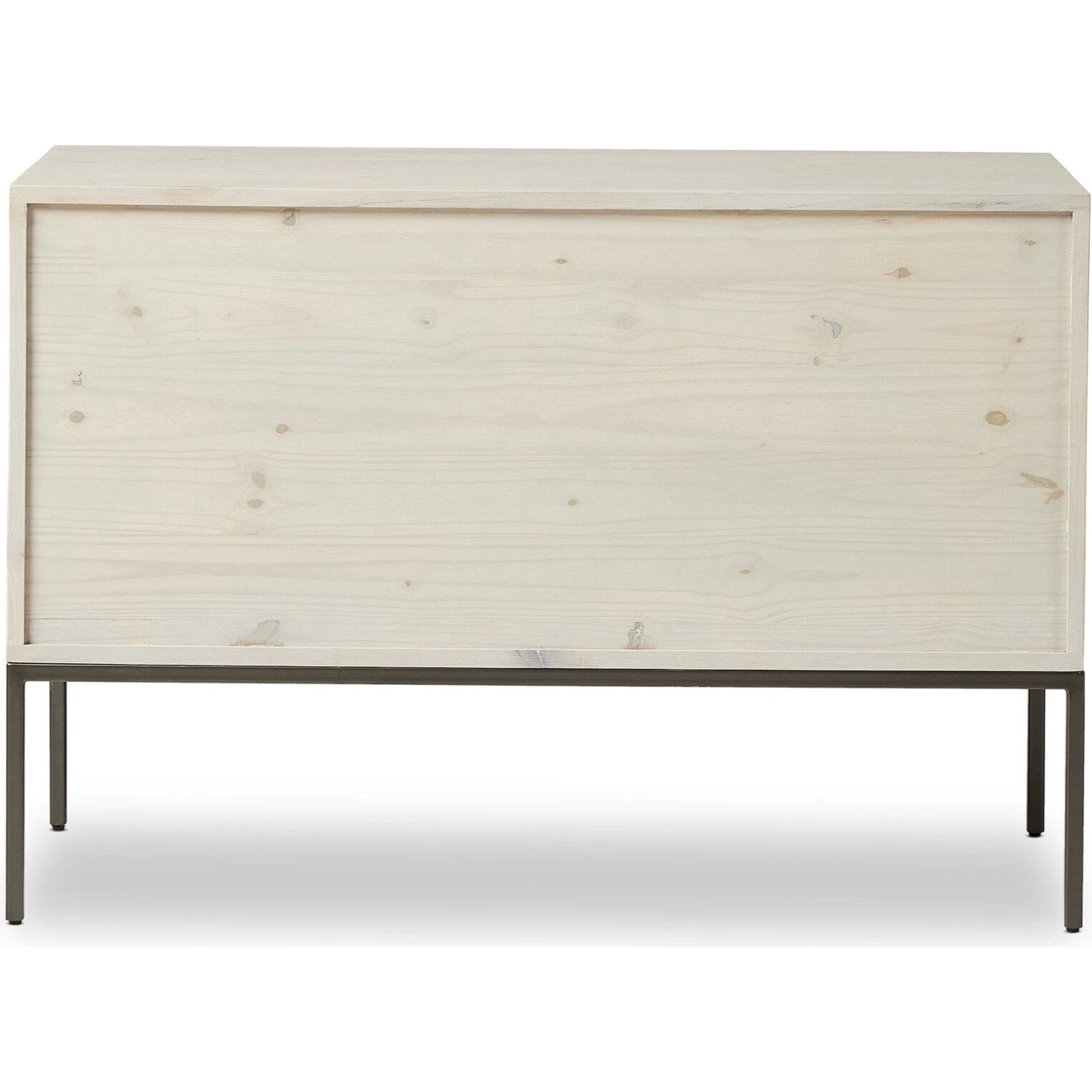 Trey Modular Wide Filing Cabinet by Four Hands. Made from solid poplar, top grain leather, iron in a modern style.
