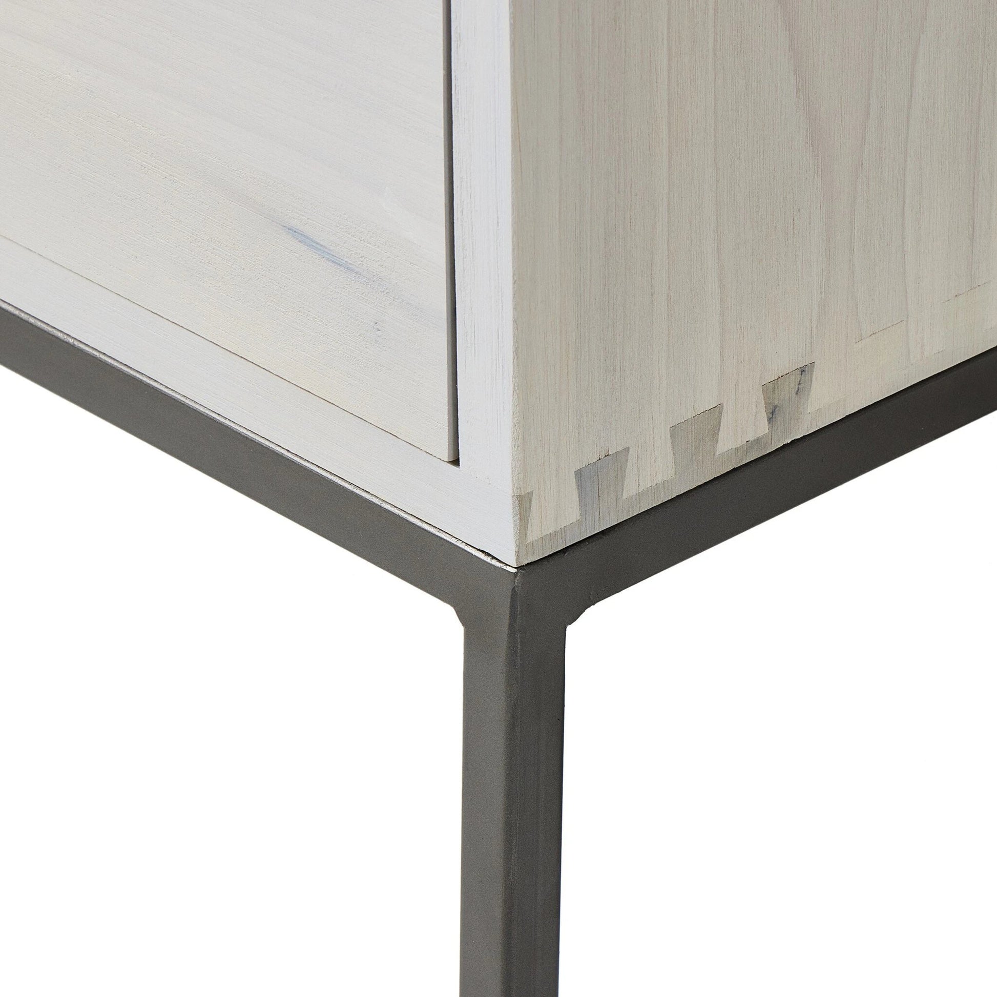Trey Modular Wide Filing Cabinet by Four Hands. Made from solid poplar, top grain leather, iron in a modern style.