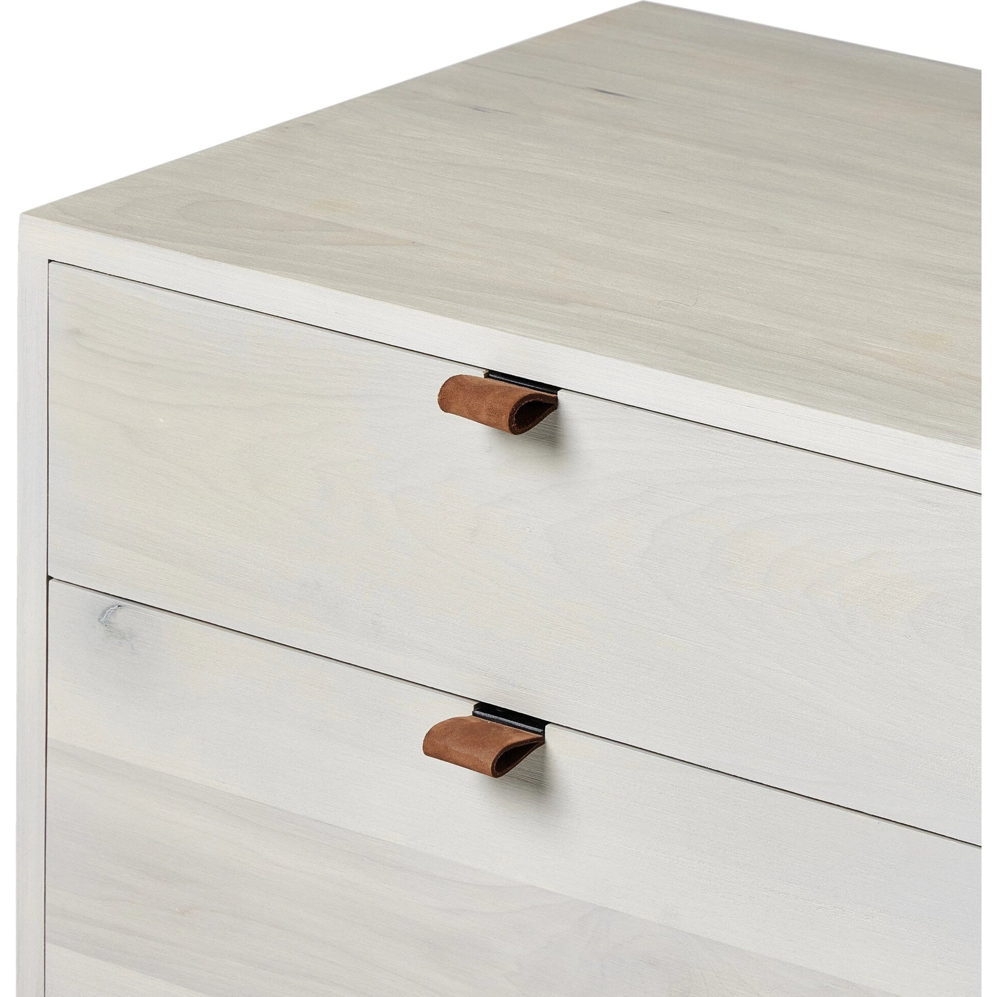Trey Modular Wide Filing Cabinet by Four Hands. Made from solid poplar, top grain leather, iron in a modern style.