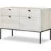 Trey Modular Wide Filing Cabinet by Four Hands. Made from solid poplar, top grain leather, iron in a modern style.