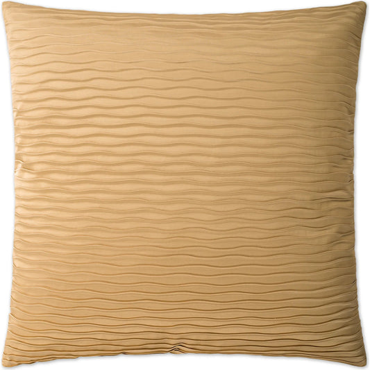 Glimmer Pleat Pillow by DV Kap Home in gold. Made from 56% polyester, 44% cotton in a unique style.